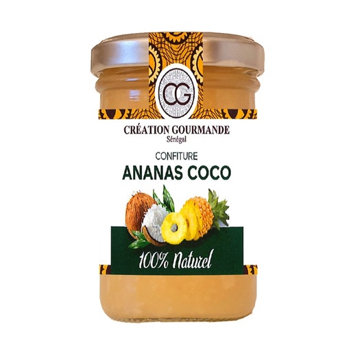 [2121022] PINEAPPLE COCONUT JAM WITHOUT COLOURING OR PRESERVATIVES AND WITHOUT ARTIFICIAL FLAVOURING (CREATION GOURMANDE)