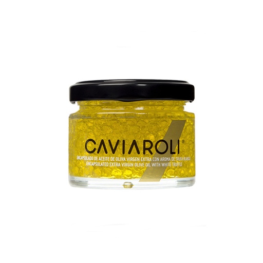 [TRF025] PEARLS OF VIRGIN OLIVE OIL WHITE TRUFFLE FLAVOUR (CAVIAROLI)