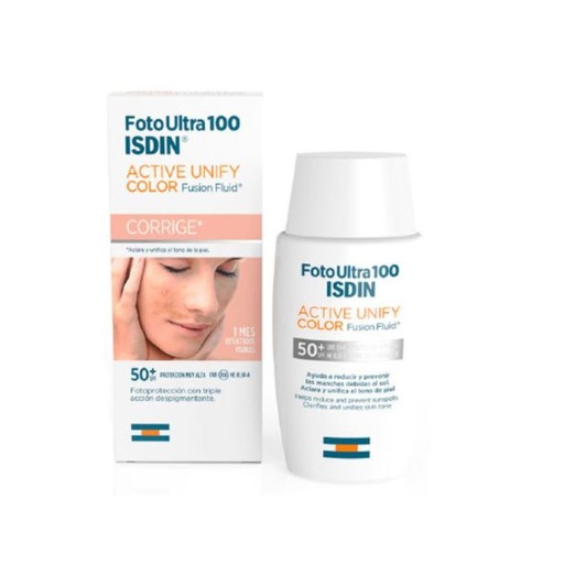 [8429420093607] FOTO ULTRA ACTIVE UNIFY FUSION FLUID COLOUR SPF50+ (ISDIN)
